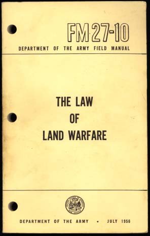 THE LAW OF LAND WARFARE. - Wide World Maps & MORE! - Book - Wide World Maps & MORE! - Wide World Maps & MORE!