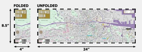 Streetwise Dublin Laminated City Street Map Streetwise Maps - Wide World Maps & MORE!