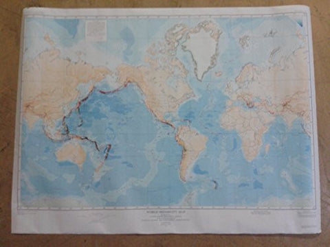 World seismicity, 1979-1988, 1989 (SuDoc I 19.79:W 89) - Wide World Maps & MORE! - Book - Wide World Maps & MORE! - Wide World Maps & MORE!