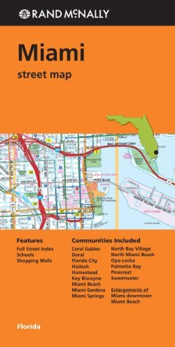 Rand McNally: Miami Street Map (Rand Mcnally Street Map) - Wide World Maps & MORE! - Book - Wide World Maps & MORE! - Wide World Maps & MORE!