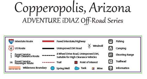 Copperopolis, Arizona / Off-Road Series - Wide World Maps & MORE!