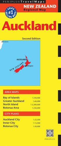 Auckland Travel Map Second Edition (Australia Regional Maps) - Wide World Maps & MORE! - Book - Brand: Periplus Editions (HK) ltd. - Wide World Maps & MORE!