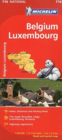 Michelin Belgium Luxembourg Maps 716 (National) - Wide World Maps & MORE! - Map - Michelin Travel & Lifestyle - Wide World Maps & MORE!