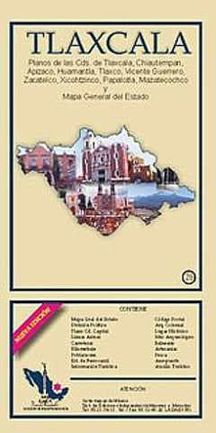 Tlaxcala State & Tlaxcala City Map EIAGS (Spanish Edition) - Wide World Maps & MORE! - Book - Wide World Maps & MORE! - Wide World Maps & MORE!