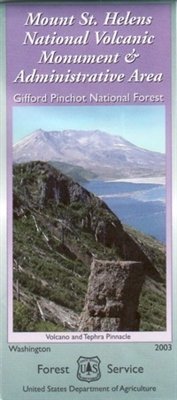 Map: Mount St. Helens National Volcanic Monument, Gifford Pinchot National Forest - Wide World Maps & MORE! - Book - Wide World Maps & MORE! - Wide World Maps & MORE!