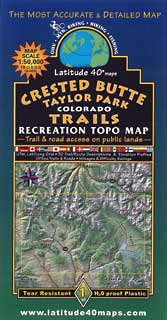 Latitude 40 CB/Taylor Park Trails Map - Wide World Maps & MORE!