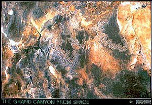 Grand Canyon From Space Satellite Image Map / Poster Gloss Laminated - Wide World Maps & MORE! - Book - Wide World Maps & MORE! - Wide World Maps & MORE!