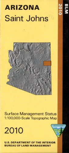 Saint Johns, Arizona (Surface Management Status 1:100,000-Scale Topographic Map) - Wide World Maps & MORE!