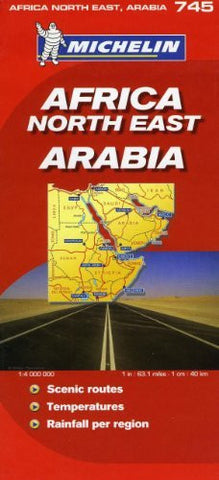 Michelin Map Africa Northeast & Arabia  745  (w/cover) (Maps/Country (Michelin)) - Wide World Maps & MORE! - Book - Wide World Maps & MORE! - Wide World Maps & MORE!