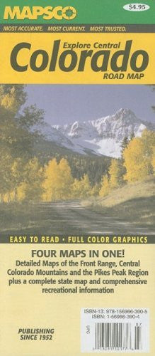 Mapsco Explore Central Colorado Road Map - Wide World Maps & MORE! - Book - Mapsco - Wide World Maps & MORE!