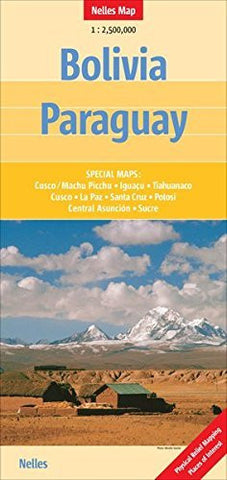 Bolivia and Paraguay Nelles map (English, French, Italian and German Edition) - Wide World Maps & MORE! - Book - Wide World Maps & MORE! - Wide World Maps & MORE!