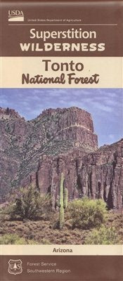 Superstition Wilderness Map - Wide World Maps & MORE! - Map - United States Department of Agriculture - Wide World Maps & MORE!