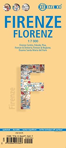 Laminated Florence Map by Borch (English Edition) - Wide World Maps & MORE! - Book - Borch - Wide World Maps & MORE!