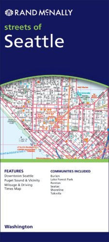 Rand McNally Street Of Seattle, Washington (Rand McNally Streets Of...) - Wide World Maps & MORE! - Book - Rand McNally - Wide World Maps & MORE!