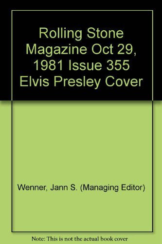 Rolling Stone Magazine Oct 29, 1981 Issue 355 Elvis Presley Cover - Wide World Maps & MORE! - Book - Wide World Maps & MORE! - Wide World Maps & MORE!