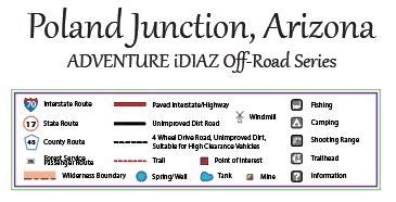 Poland Junction, Arizona / Off-Road Series - Wide World Maps & MORE! - Map - Adventure iDiaz Maps - Wide World Maps & MORE!