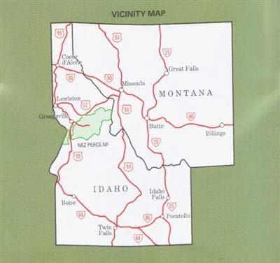 Nez Perce National Forest Map - Wide World Maps & MORE! - Book - Wide World Maps & MORE! - Wide World Maps & MORE!