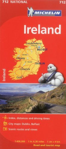 Michelin Ireland Map 712 (Maps/Country (Michelin)) - Wide World Maps & MORE! - Book - Michelin Travel & Lifestyle (COR) - Wide World Maps & MORE!