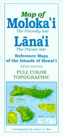 Reference Maps of the Islands of Hawai'i: Map of Moloka'i the Friendly Isle Lana'i the Private Isle (Reference Maps of the Islands of Hawai'i) - Wide World Maps & MORE! - Book - University of Hawaii Press - Wide World Maps & MORE!