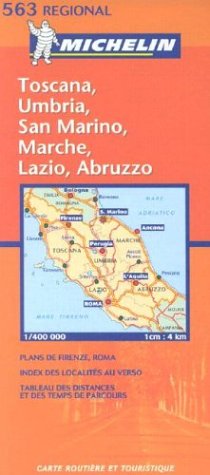 Michelin Toscana, Umbria, San Marino, Marche, Lazio, Abruzzo (Michelin Maps) - Wide World Maps & MORE! - Book - Wide World Maps & MORE! - Wide World Maps & MORE!