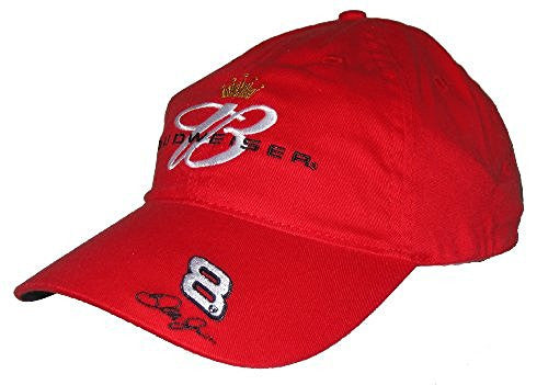 Budweiser Dale Earnhardt Jr 8 Red Adjustable Hat - Wide World Maps & MORE! - Sports - Budweiser - Wide World Maps & MORE!