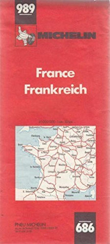 Mapa Michelin 989: France/Frankreich - France/Francia - Wide World Maps & MORE! - Book - Wide World Maps & MORE! - Wide World Maps & MORE!
