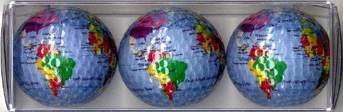 World Political Globe Special Occasion Golf Ball Set - Wide World Maps & MORE! - Office Product - Pro-Grade - Wide World Maps & MORE!