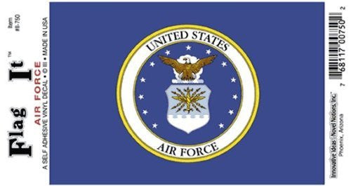 Vinyl Decal- Air Force - Wide World Maps & MORE! - Automotive Parts and Accessories - Flag It - Wide World Maps & MORE!