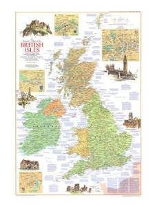 National Geographic Map - A Traveler's Map of the British Isles - Wide World Maps & MORE! - Book - Wide World Maps & MORE! - Wide World Maps & MORE!