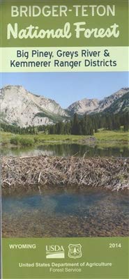 Bridger-Teton National Forest: Big Piney, Greys River, & Kemmerer Ranger Districts - Wide World Maps & MORE! - Map - United States Department of Agriculture - Wide World Maps & MORE!