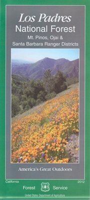 Los Padres National Forest - Mt. Pinos, Ojai & Santa Barbara Ranger Districts Map - Wide World Maps & MORE! - Book - Wide World Maps & MORE! - Wide World Maps & MORE!