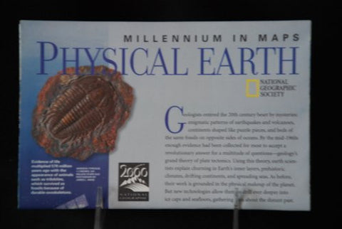 National Geographic Folding Map Millennium in Maps 'Physical Earth', May 1998 - Wide World Maps & MORE! - Office Product - National Geographic - Wide World Maps & MORE!