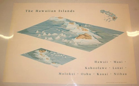 The Hawaiian Islands: Hawaii | Maui | Kahoolawe | Lanai | Molokai | Oahu | Kauai | Niihau - Wide World Maps & MORE! - Map - Raven Maps & Images - Wide World Maps & MORE!