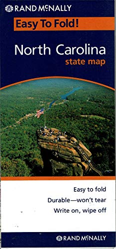 North Carolina State Map: Durable/Won't Tear; Write On/Wipe Off - Wide World Maps & MORE! - Map - Rand McNally - Wide World Maps & MORE!