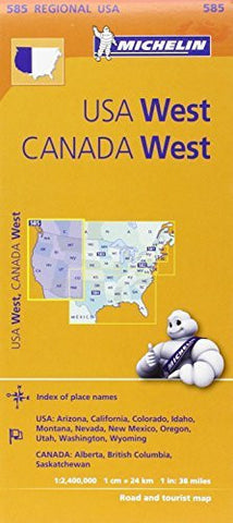 Michelin USA: West, Canada: West Map 585 (Maps/Regional (Michelin)) - Wide World Maps & MORE! - Book - Wide World Maps & MORE! - Wide World Maps & MORE!