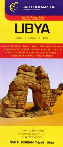 Libya (Cartographia Country Maps) (English, French and German Edition) - Wide World Maps & MORE! - Book - Cartographia - Wide World Maps & MORE!