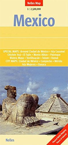 Mexico, Guatemala, Belize and El Salvador Nelles map - Wide World Maps & MORE! - Book - Wide World Maps & MORE! - Wide World Maps & MORE!