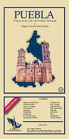 Puebla State & Puebla City Map EIAGS (Spanish Edition) - Wide World Maps & MORE! - Book - Wide World Maps & MORE! - Wide World Maps & MORE!