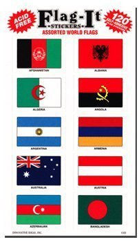 World Flag Stickers for Home or School - Wide World Maps & MORE! - Décor - Flag-It - Wide World Maps & MORE!