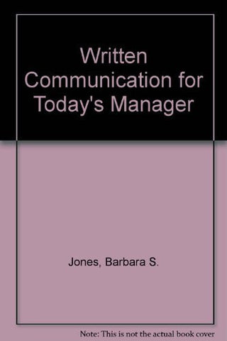 Written Communication for Today's Manager - Wide World Maps & MORE! - Book - Wide World Maps & MORE! - Wide World Maps & MORE!