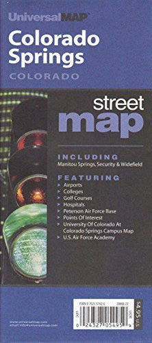 Colorado Springs, Colorado Street Map - Wide World Maps & MORE! - Book - Wide World Maps & MORE! - Wide World Maps & MORE!