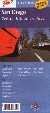 AAA San Diego, Central & Southern Area: Including Clairemont, Coronado, La Jolla, Mission Valley, Na - Wide World Maps & MORE! - Book - Wide World Maps & MORE! - Wide World Maps & MORE!