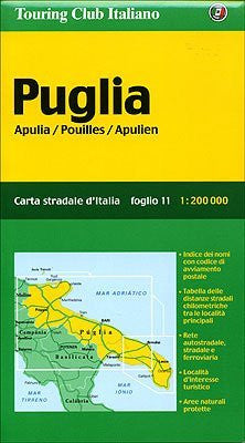 Puglia (Carte Regionali) - Wide World Maps & MORE! - Book - Touring Club Italiano - Wide World Maps & MORE!