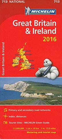 Great Britain & Ireland 2016 National Map 713 2016 (Michelin National Maps) - Wide World Maps & MORE! - Book - Wide World Maps & MORE! - Wide World Maps & MORE!