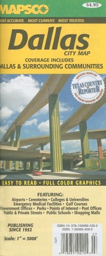 Mapsco Dallas City Map: Coverage Includes Dallas & Surrounding Communities - Wide World Maps & MORE! - Book - MAPSCO - Wide World Maps & MORE!