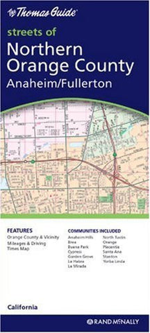 Orange County, Northern/Anaheim/Fullerton (Rand McNally Folded Map: Cities) - Wide World Maps & MORE! - Book - Rand McNally - Wide World Maps & MORE!