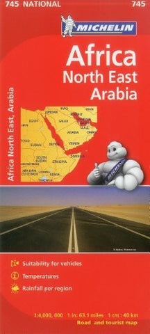 Michelin Map Africa Northeast & Arabia 745 (Maps/Country (Michelin)) - Wide World Maps & MORE! - Book - Michelin Travel & Lifestyle (COR) - Wide World Maps & MORE!