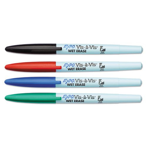 Expo Vis-à-vis Wet Erase Assorted Colors - Wide World Maps & MORE! - Office Product - Expo - Wide World Maps & MORE!