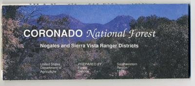 Coronado National Forest Map Nogales Sierra Vista 1989 Arizona New Mexico - Wide World Maps & MORE! - Office Product - Coronado National Forest - Wide World Maps & MORE!