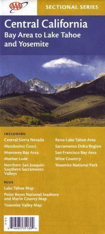 AAA Central California: Central Sierra Nevada, Mendocino Coast, Monterey Bay Area, Mother Lode, Nort - Wide World Maps & MORE! - Book - Wide World Maps & MORE! - Wide World Maps & MORE!